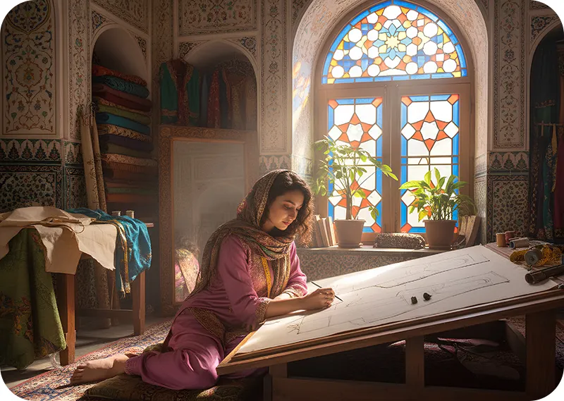 الگوسازی لباس زنانه